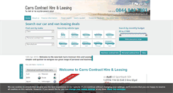 Desktop Screenshot of carrscontracthireandleasing.co.uk