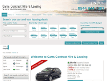 Tablet Screenshot of carrscontracthireandleasing.co.uk